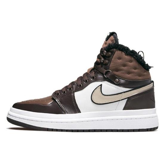 

Женские ретро кроссовки Air Jordan 1 Acclimate Chocolate с высоким верхом DC7723-200 EU 36 кофейный
