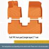 Ideal i8 Car Floor Mats Set - Black/Orange TPE, Fits 25 Models, Includes Trunk Mat.