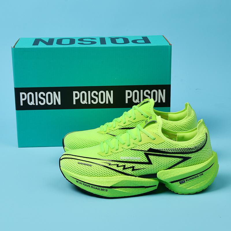 Carbon board running shoes men's flying power flying shadow summer mesh shock absorption couple Popcorn rebound sneakers