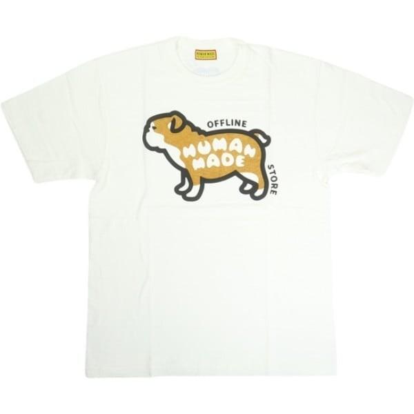 HUMAN MADE Stores Exclusive Animal Graphic T-Shirt Offline Store Bulldog White XXL