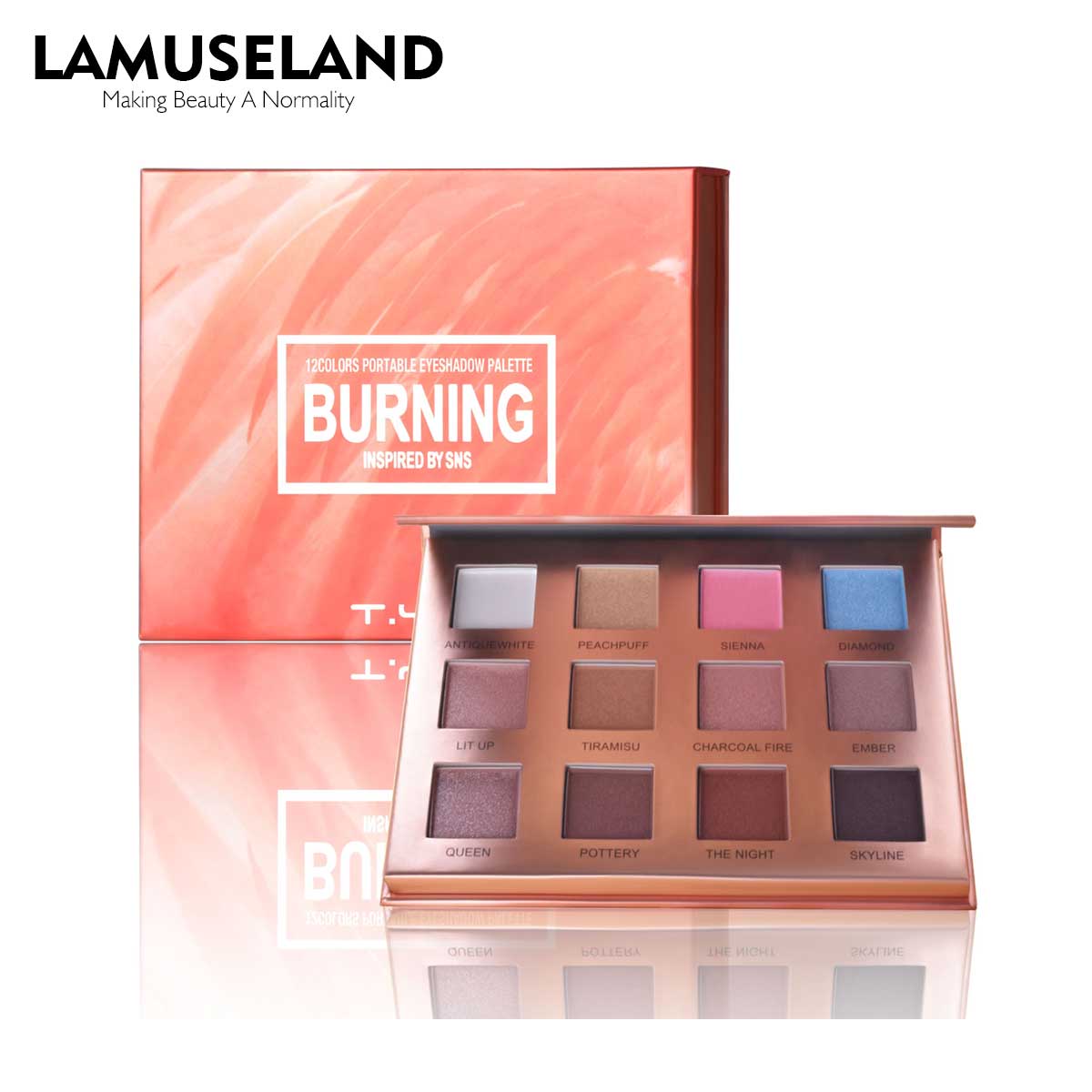 

Тени для век TYA Burning, 12 цветов с зеркалом J0023-J0025