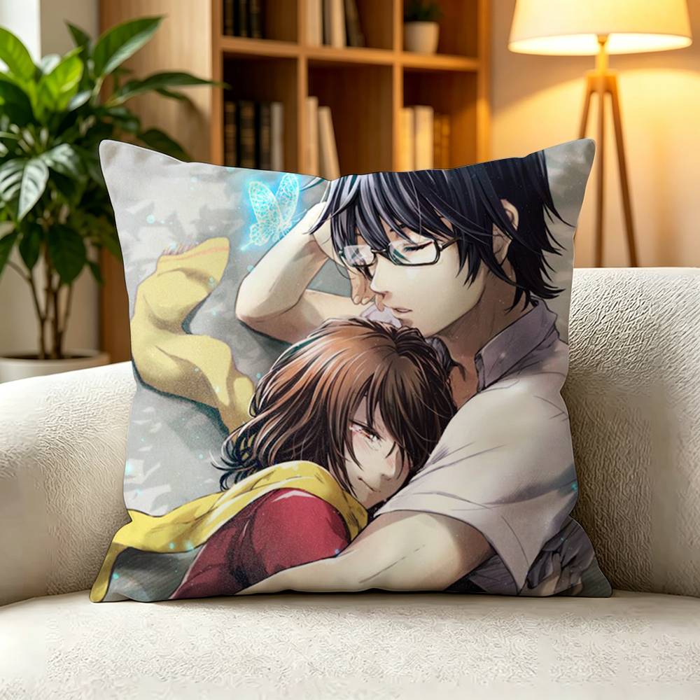 E-Erased Boku dake ga Inai Machi Pillow Case Square Double-Sided Sofa Cushion Cover Bedroom Bedside Pillow