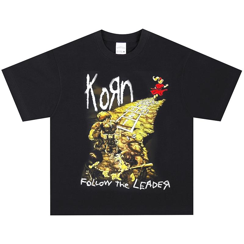 Korn T-Shirt, Soft Fabric Casual Daily Wear S