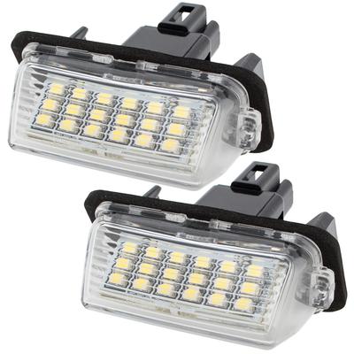 Toyota Avensis Camry Corolla Prius Verso Yaris LED License Plate Lights 2 Pcs Set