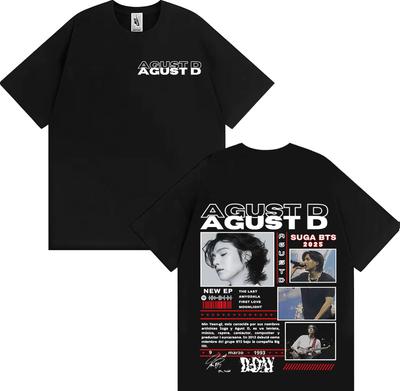Singer Agust D Music Album Tour 2025 Graphic T Shirts Unisex Women Kpop Fashion Vintage Pop Music Tshirt Oversized Casual Tshirts
