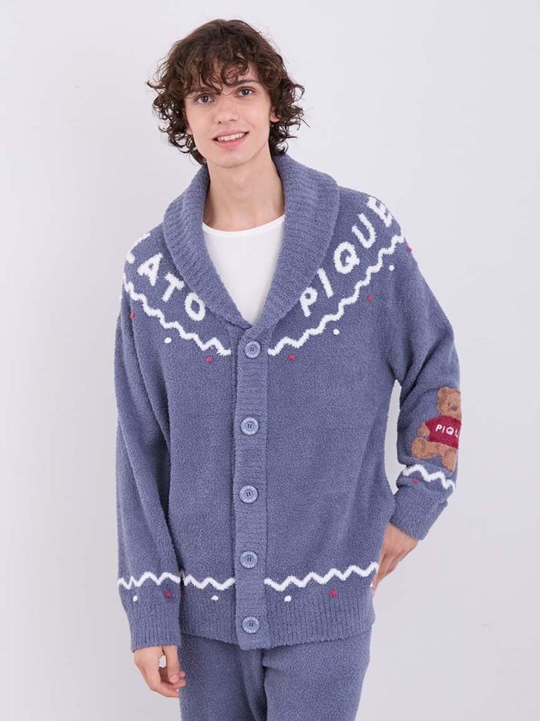 HOLIDAY UNISEX Nordic Shawl Cardigan PUNT245170 NVY [Gelato Pique]