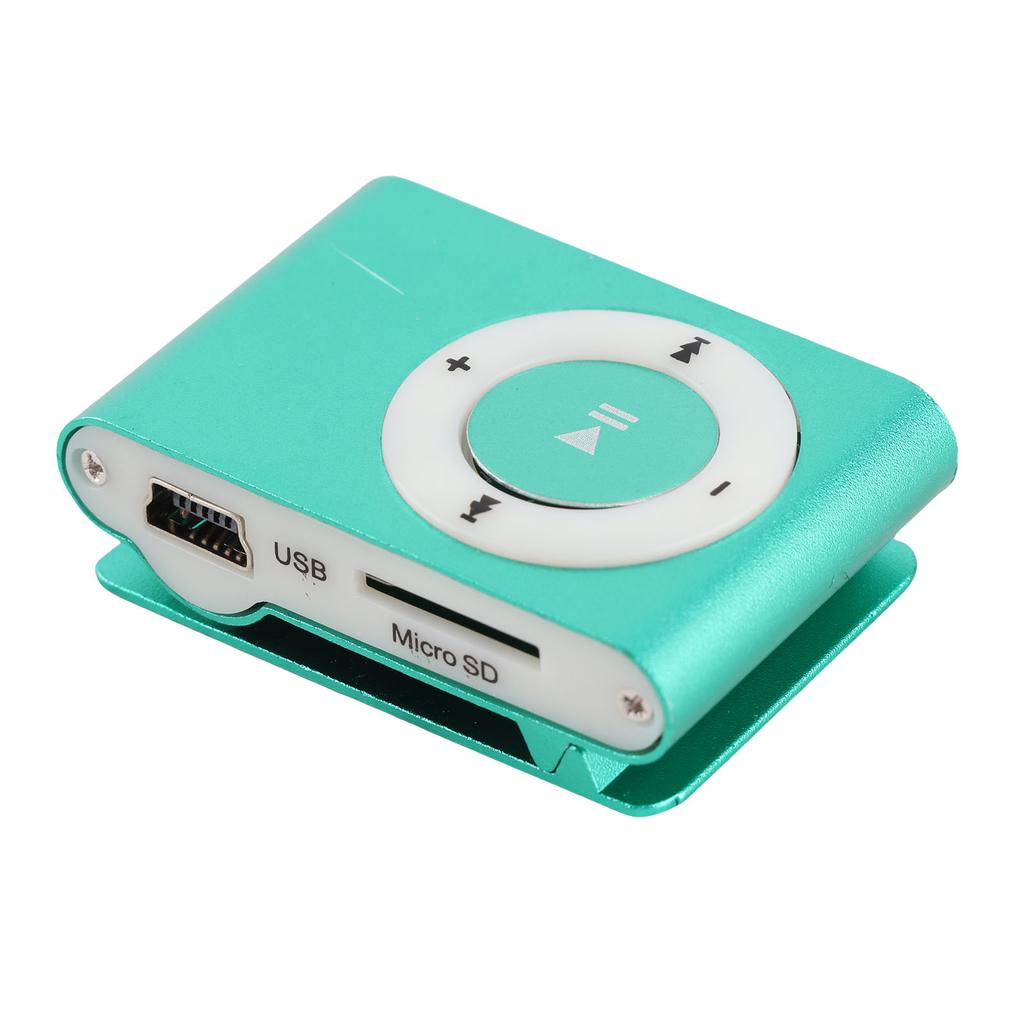 Mini Portable USB MP3 Player Mini Clip MP3 Waterproof Sport Compact Metal Mp3 Music Player with TF Card Slot
