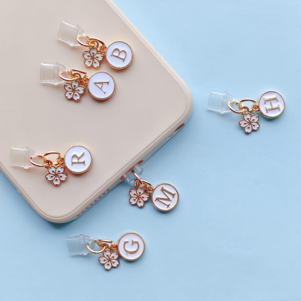 Compatible With Type C Ports Featuring 26 English Letters Cherry Blossom Designs The Perfect Choice For Birthday Holiday Gifts