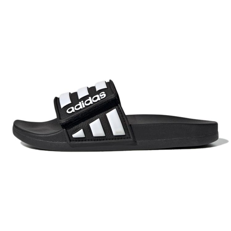 New Adidas Adilette Series Slippers Black White Kids' EG1879
