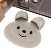 Foot Scrubber Mat Foot Scrubber for Shower Floor Bunny Callus Remover Feet Cleaner Brush Cleaning Supplies with Suction Cups for