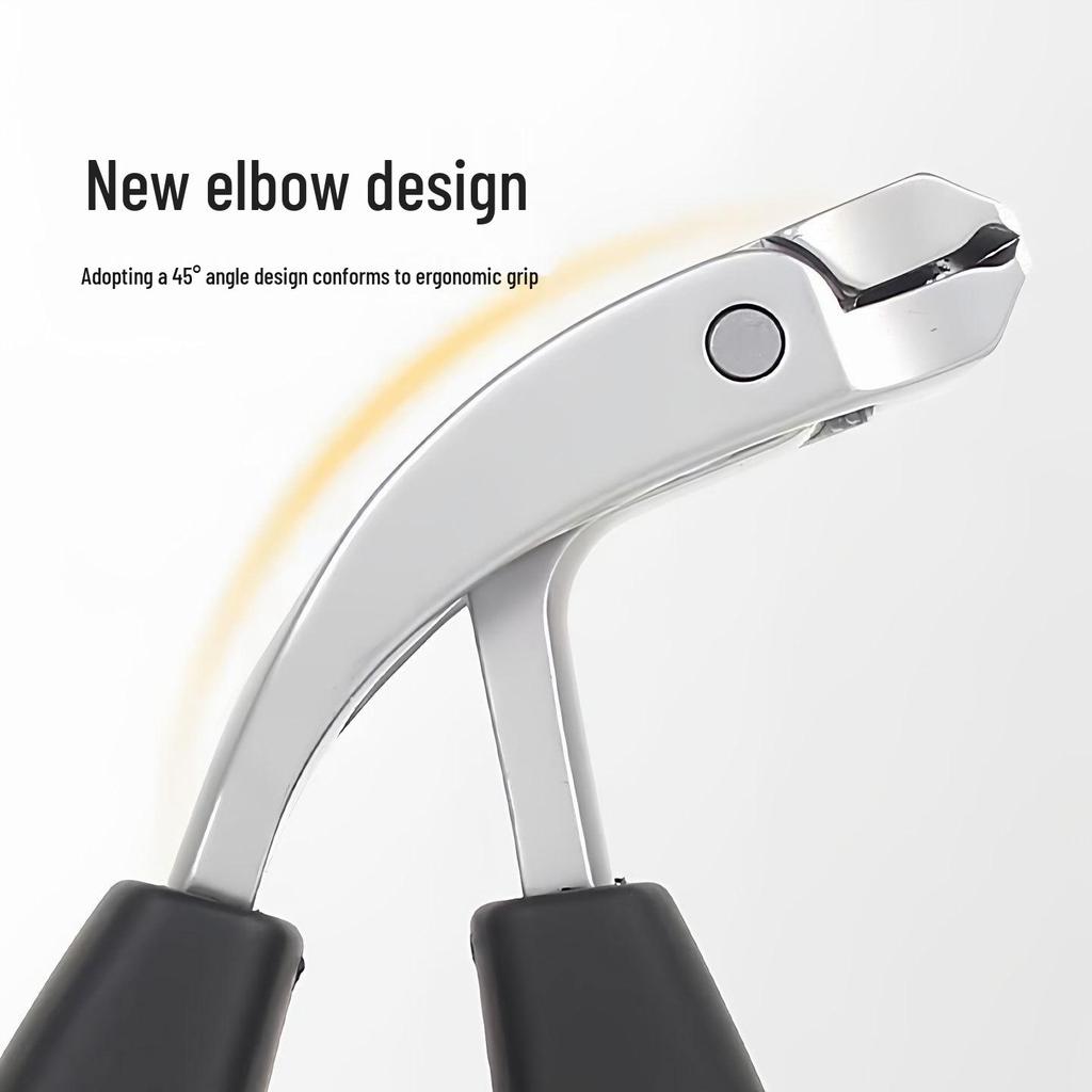 Premium German Large Opening Anti-Splash Nail Clipper for Thick Nails - Flat Edge, High-End Design