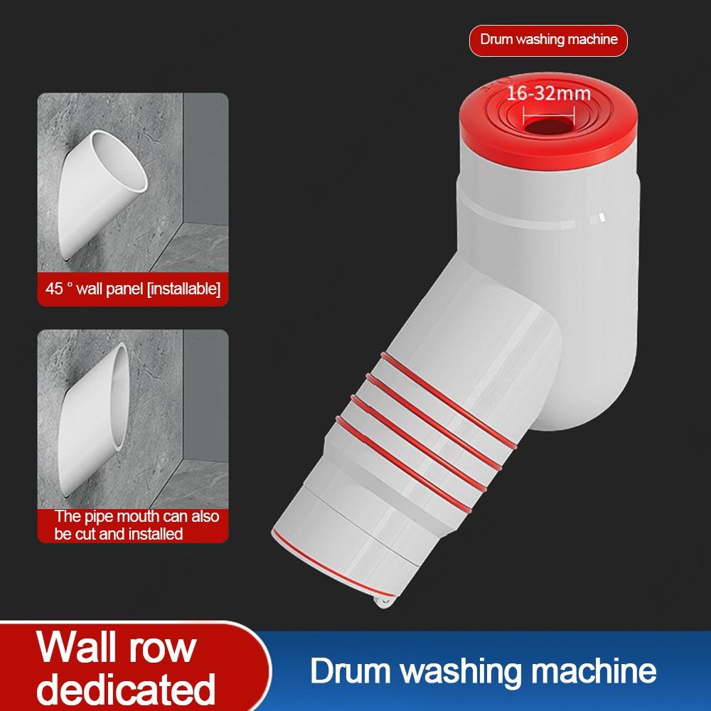 Anti odor Washing Machine Pipe Connector Anti-spill Sealing Ring Drain Pipe Adapter Multifunctional Three-way Floor Drain