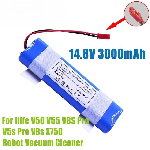 NEW 14.8V Lithium Battery 6800mAh 12800mAh for ILIFE V5, V5s, V50, V3 Plus, V3s Pro Robot Vacuum Cleaner ILIFE V5s Pro Battery
