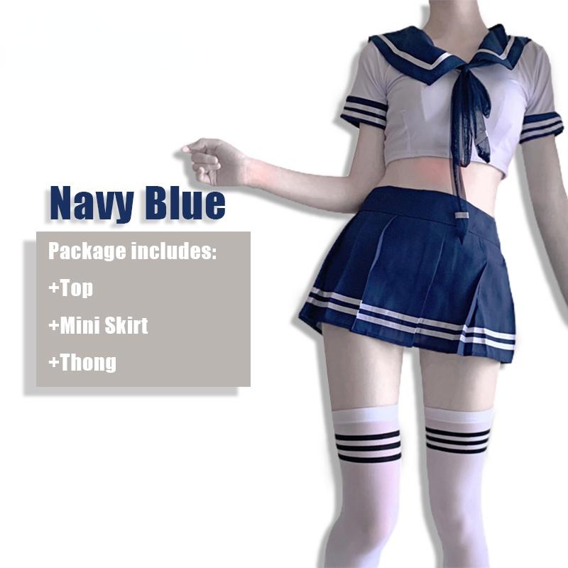Faltenrock Cosplay Jugend Studentin Sexy Dessous Uniform Sexy Outfit Weibliche Sexspielzeuge Sexy Dessous Cosplay Sexy