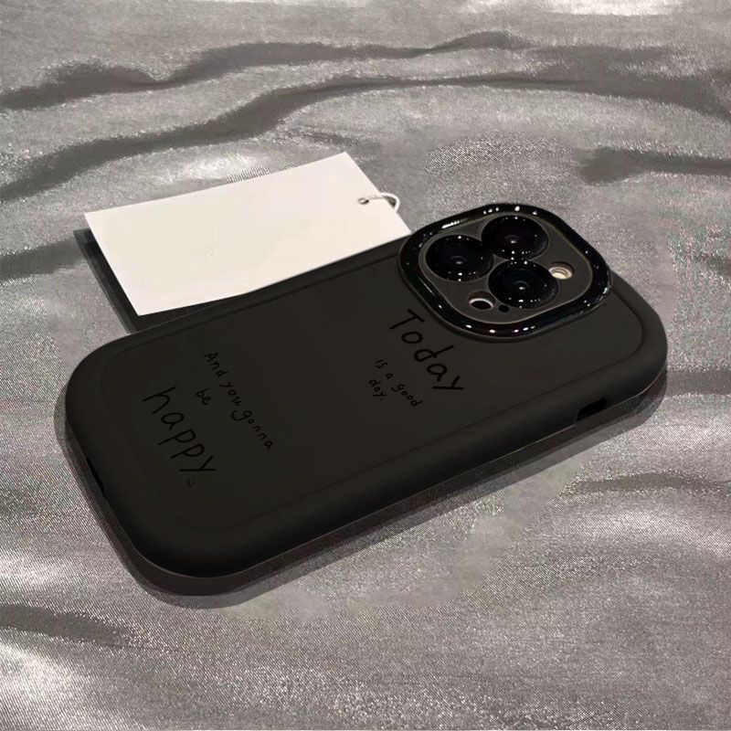 Ins Simple and Applicable IPhone 16 Apple Phone Case 15 Anti-fall 14plus 13 Puff 12mini Protective Case