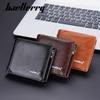 New Wallet Men Short Style European American Retro Business Horizontal Multi Slot Buckle Ticket Holder
