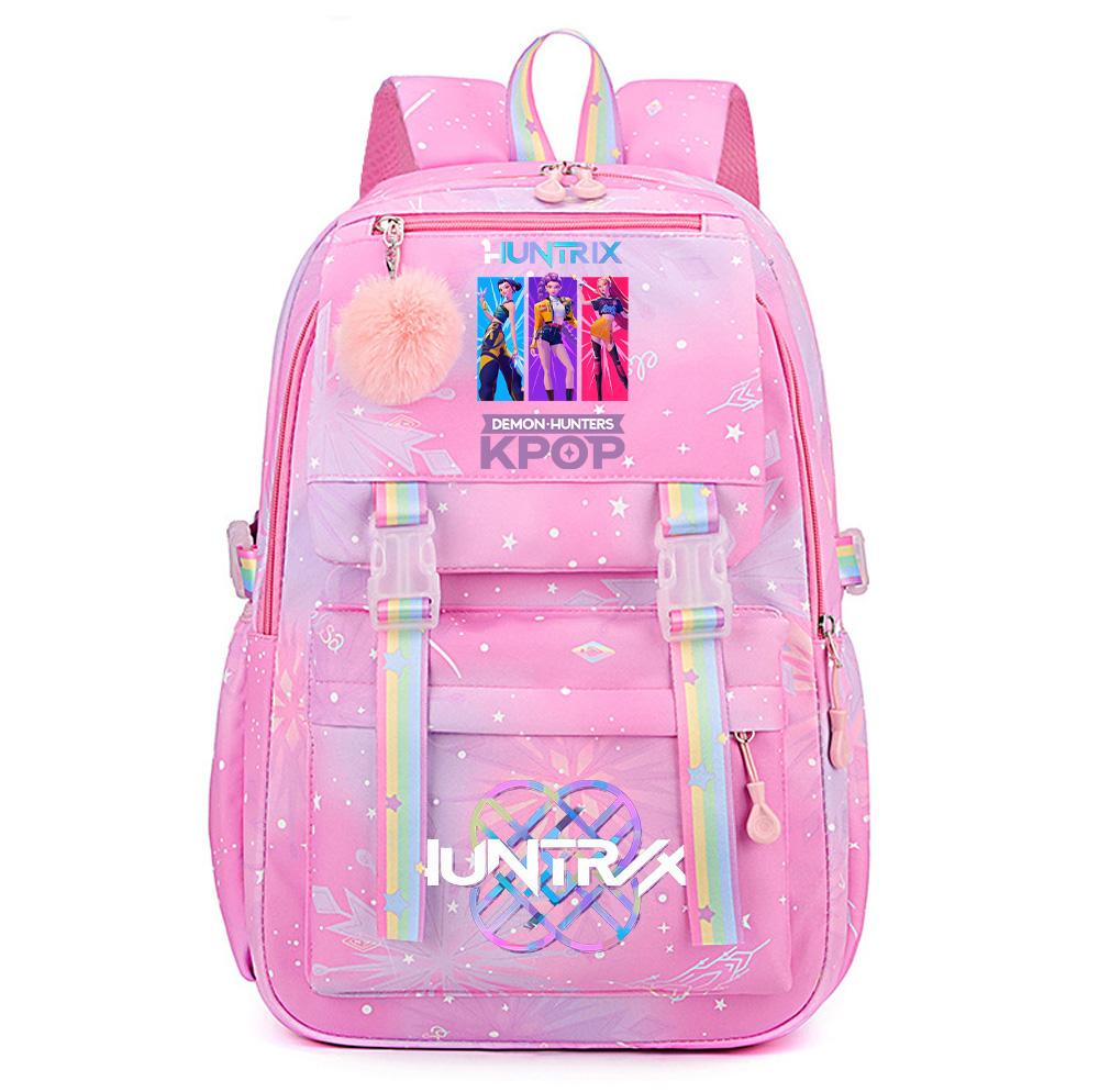 Anime K-Pop Lovci démonů Potiskovaný Velkokapacitní Voděodolný Batoh Teenger Studentka Dívka Chlapec Školní taška Taška na knihy Ženy Voděodolná Cestovní taška Mochila