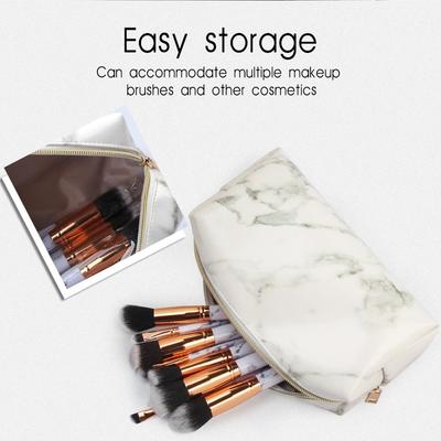 Kosmetikpinsel Marmorierung Schlicht Tragbar Aufbewahrung Kosmetik Beauty Waschtasche Pakete können untergebracht werden Beauty-Tools