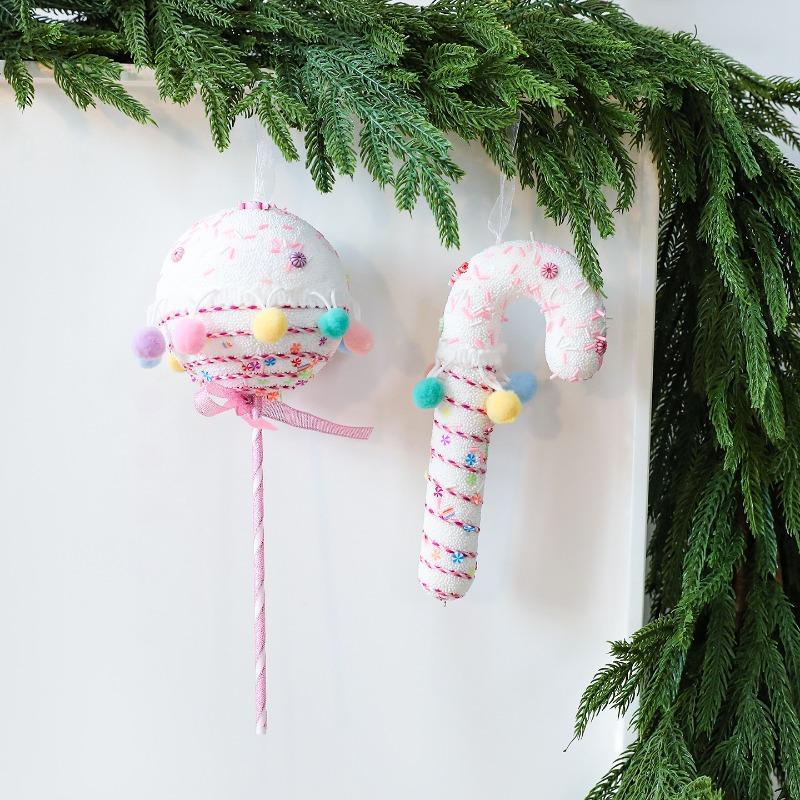 New Christmas Macaron foam pendant ice cream candy Christmas tree decoration home window ornament