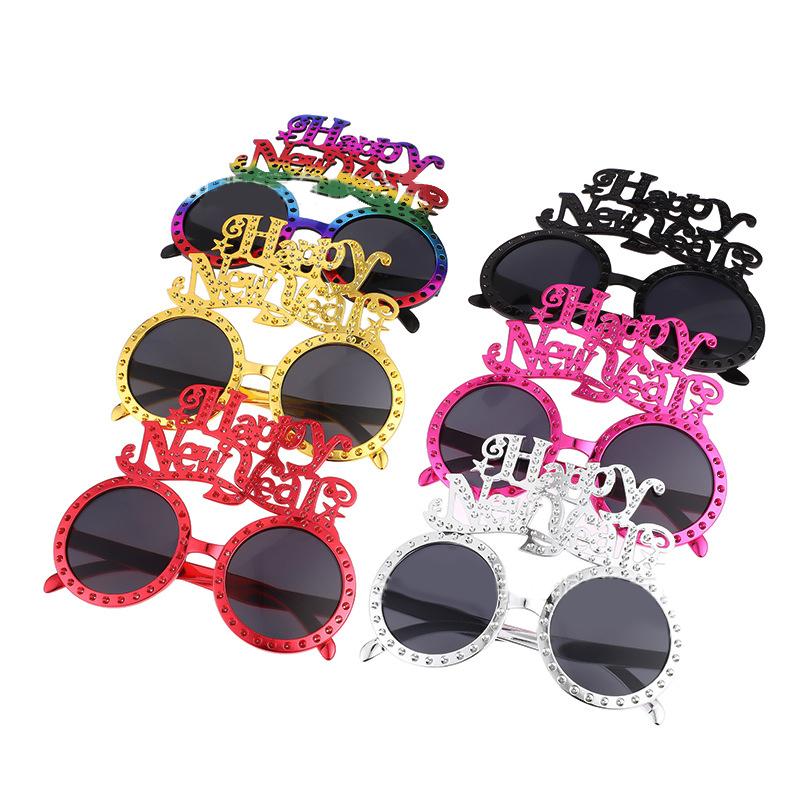2026 Happy Year Glasses Funny Eyeglasses Photo Props Decoration Party Supplies Year Atmosphere Decoration Glasses
