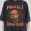 Matisse-inspiriertes Trans-Pride-Flaggen-Shirt, Protect Trans Folks Shirt, Social Justice T-Shirt, LGBTQ-Verbündeten-Shirt, Pride Month T-Shirt, Trans-Rechte Geschenk