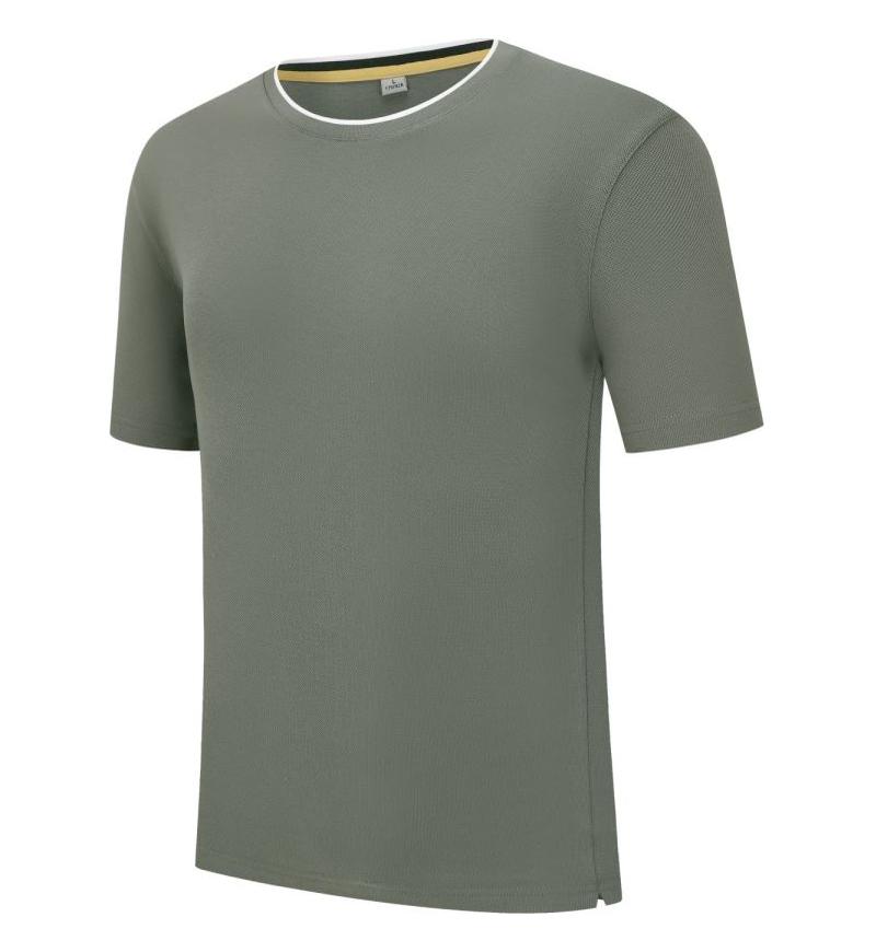 Minimalist Summer Crew Neck Tops Unisex T-shirt  Solid Color Unisex Lightweight T-shirt for Women and Men YG-247