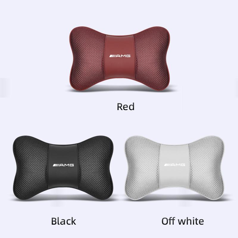 Memory Foam Car Seat Headrest Ice Silk Neck Pillow For Mercedes Benz AMG Models W203 W206 W220 W205 W211 W212 W201 W168 W169 GLC