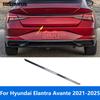 For Hyundai Elantra Avante -2024 2025 Carbon Fiber Rear Trunk Lid Tailgate Door Boot Protection Strip Exterior Accessories