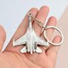 Yousheng Keychain Realistic Fighter Jet Design Key Chain Lightweight Portable Streamlined Aircraft Keyring Multifunctional Bag Charm Daily