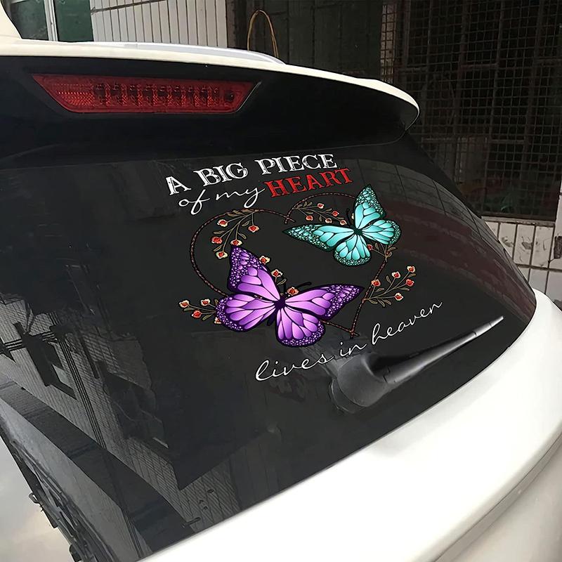 Creative Colorful Butterfly Pattern Car Sticker Car Scratch Masking Sticker Motorcycle Sticker PVC Waterproof Sticker