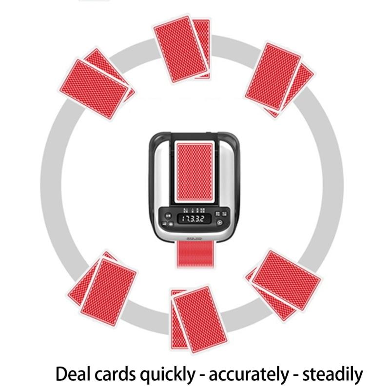 Quiet Operations Card Shufflers Dealer Portable Automatic Rotating Poker Dealer for Bridge & Poker