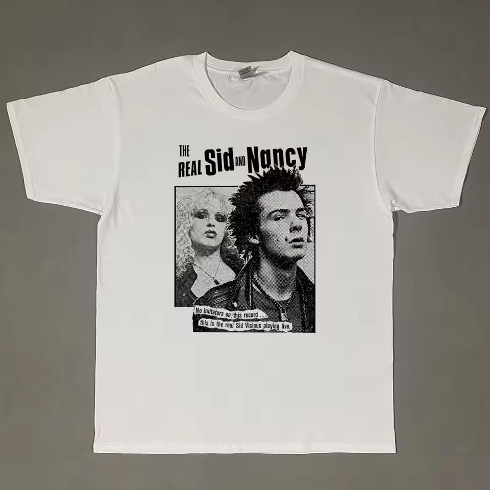 Sid And Nancy Punk Rock Sex Pistols Vintage 00s T Shirt Men Women S5XL Unisex T-Shirt M