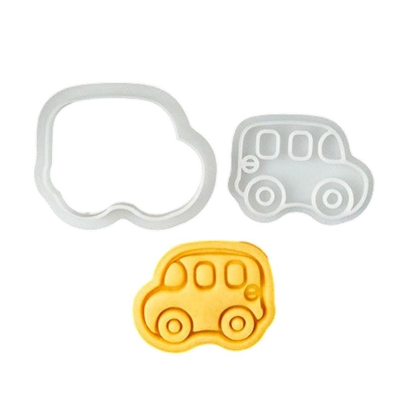 Educational Theme Plastic Cookie Cutters Molds School Cookie Stamps For Creative Baking With Children And Family Activity