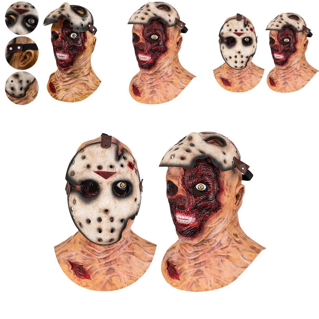 Maska Halloweenowa Jasona Voorheesa Do Cosplayu I Odgrywania Ról Lekka I Wygodna