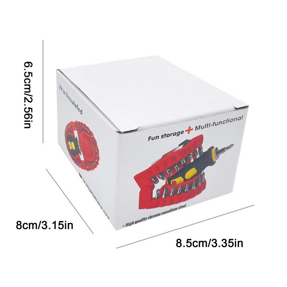 

Magnetic Screwdriver Drill Bit Set High Hardness Portable Repair Hardware Fun Design High Hardness Electric Screwdriver Bits For червоний