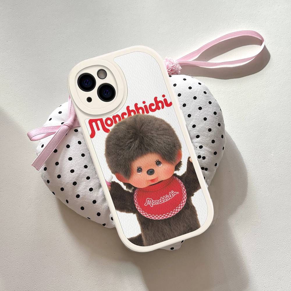 

Cute M-monchhichis-s Phone Case For IPhone 16 15 14 11 12 13 Pro Max Plus Back Leather Shell iPhone 16 plus