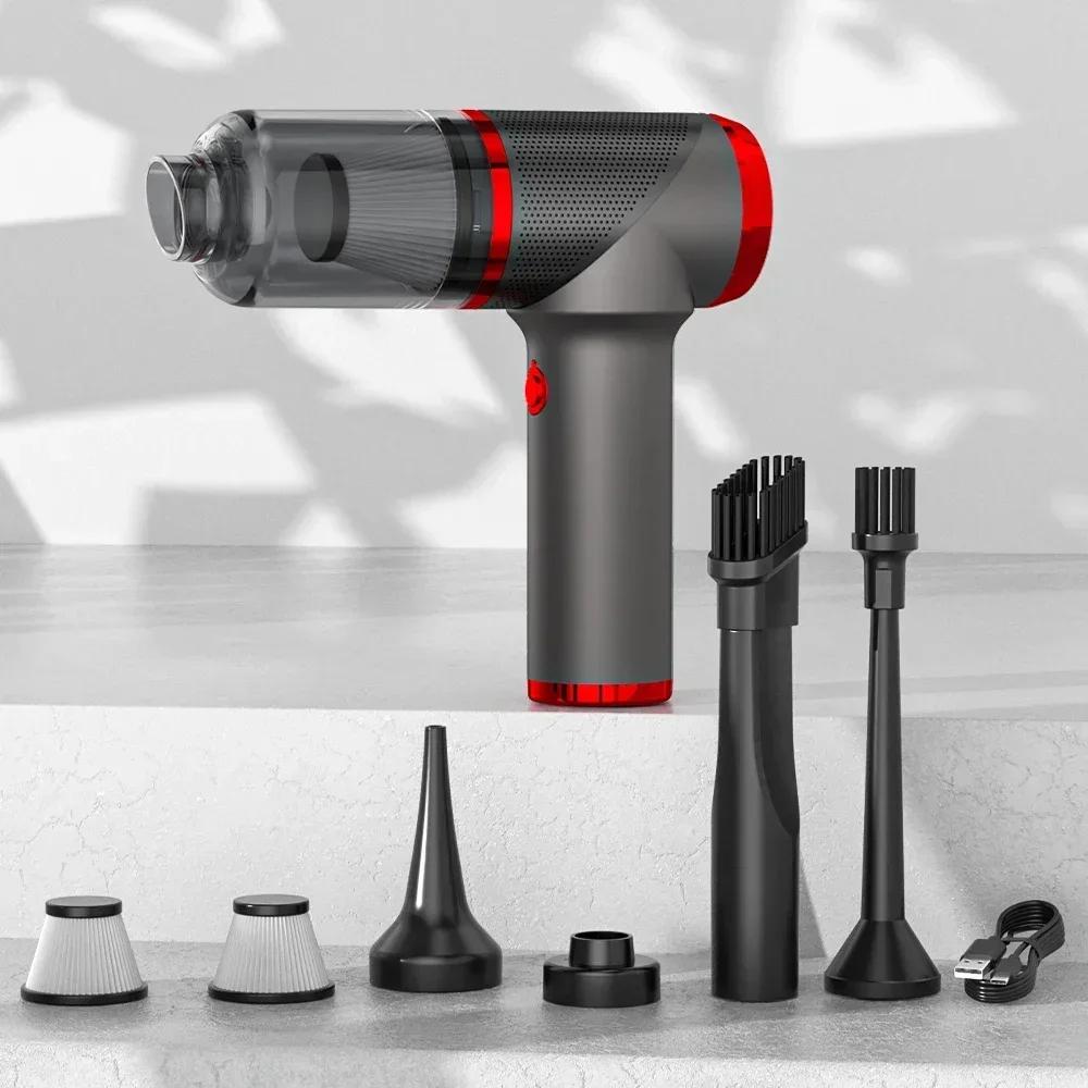 SZUK Mini Car Vacuum Cleaner Strong Suction Cleaning Machine Wireless Handheld Portable Cleaner and Keyboard for Car Home