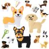 Sewing Crafts Kits Forest Creatures DIY Sewing Felt Plush Animals for Beginner Kids Educational Art Supplies Toy Craft Kit