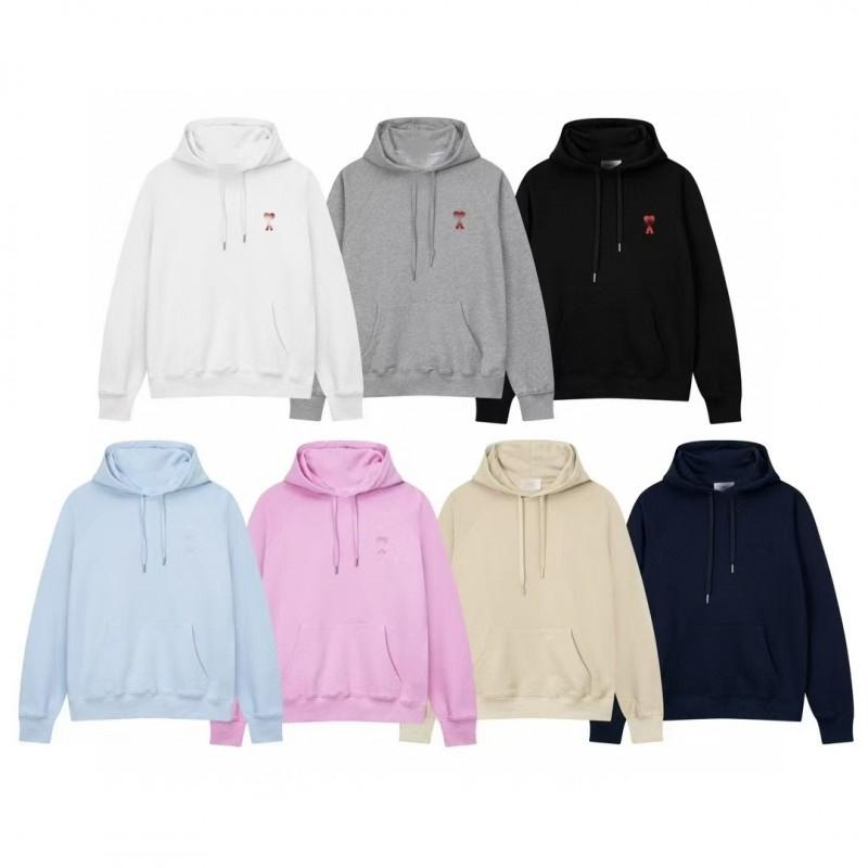 Cotton Couple Matching Set Oversized Hoodie With Heart Print Loose Fit Jogger Pants Men Women
