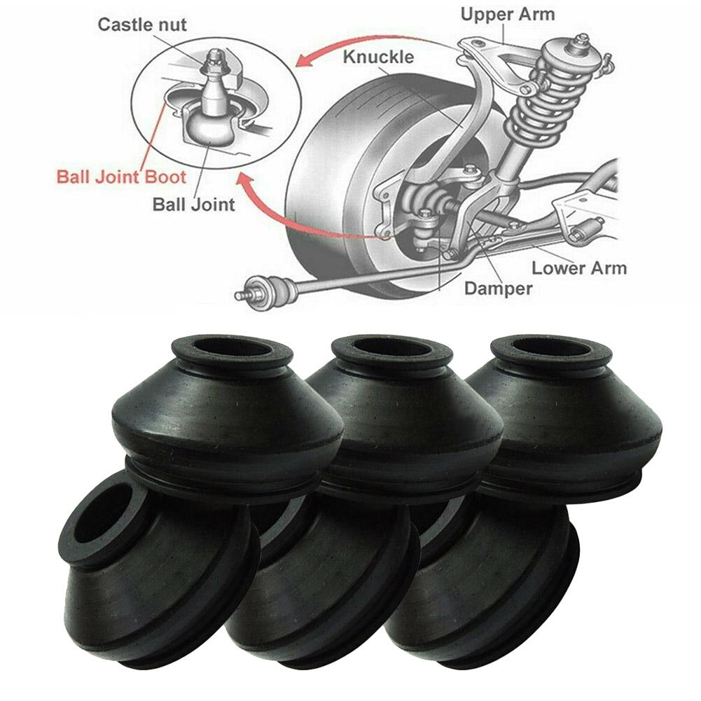 6pcs 13 23 30 High Quality Rubber Tie Rod End And Ball Joint Dust Boots Cover Universal Ball Joint Boot Replacement