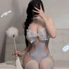 Erotic lingerie os bunny uniform seduction rabbit ears sexy seduction bow sweet cosplay woman