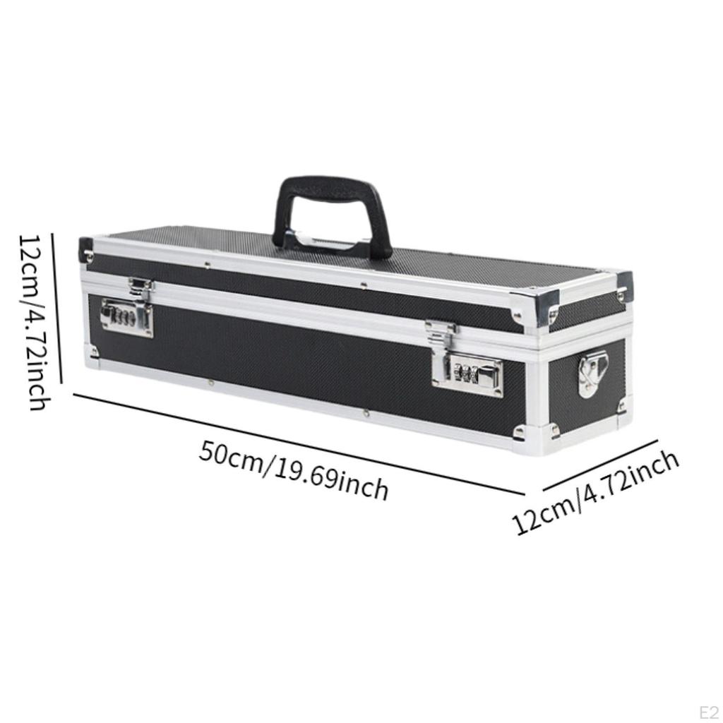 Chef Knives Case Knife Organizer Storage Box Protector,Carrying Case,with Combination Locks Aluminum