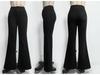 2025 Women's European & American Style High Waist Stretch Skinny Flare Denim Pants