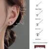 Sterling Silver S999 Zirconia Stud Earrings for Women - Simple, Versatile, and Sleep-Friendly