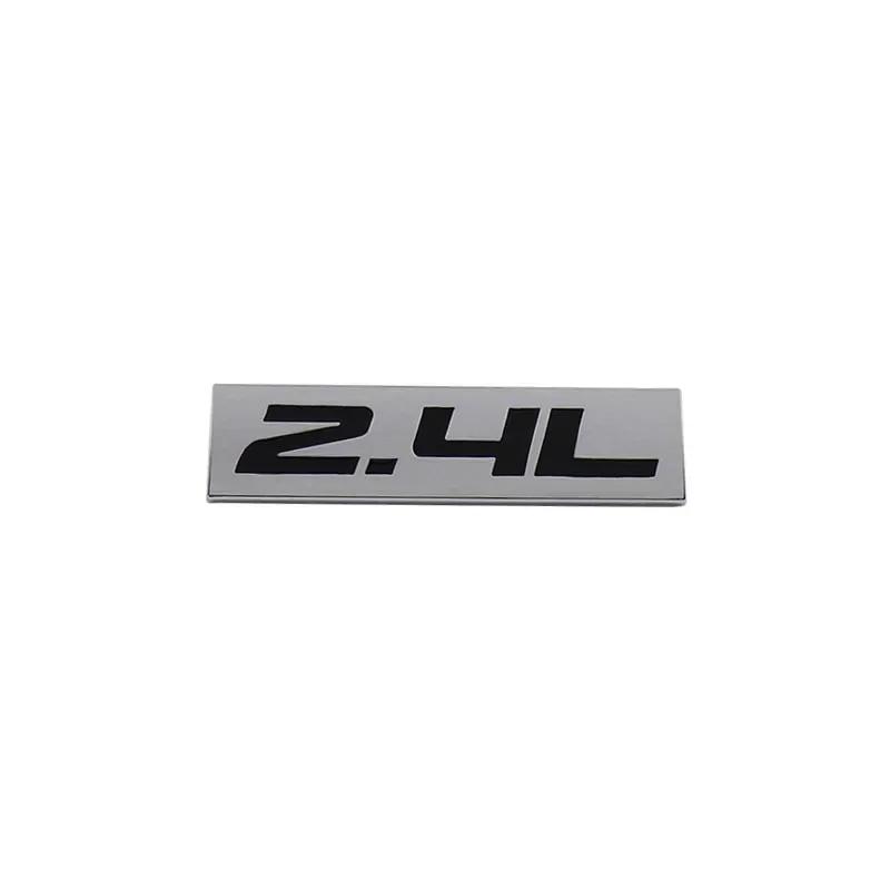 Premium 2.4L 2.4 L Car Engine Hood Fender Trunk Tail Rear Bonnet Nameplate Decal Emblem Sticker Badge for Universal