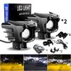 1Set Moto Auxiliary Headlight LED Universal Fog Lamp For BMW F650GS F700GS F800GS 1200HGS F650/F700/F800 GS Hi/Lo Beam Spotlight