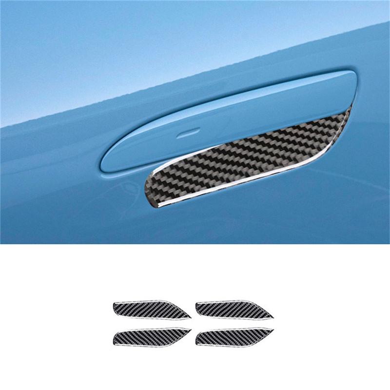 Black Car Interior Decoration Protection Carbon Fiber Sticker For Porsche Taycan 2019-2025 Auto Styling Accessories