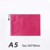 Creative Oxford Cloth A4 Document Bag - Waterproof, Colored Zipper, Handheld for Students or Office Use