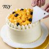 Cake Decorating Texture Tool Stainless Steel Scraper with Multi-faceted Sawtooth, Rectangle/Pentagon/Triangle/Semi-circle Shape Cream Multipurpose