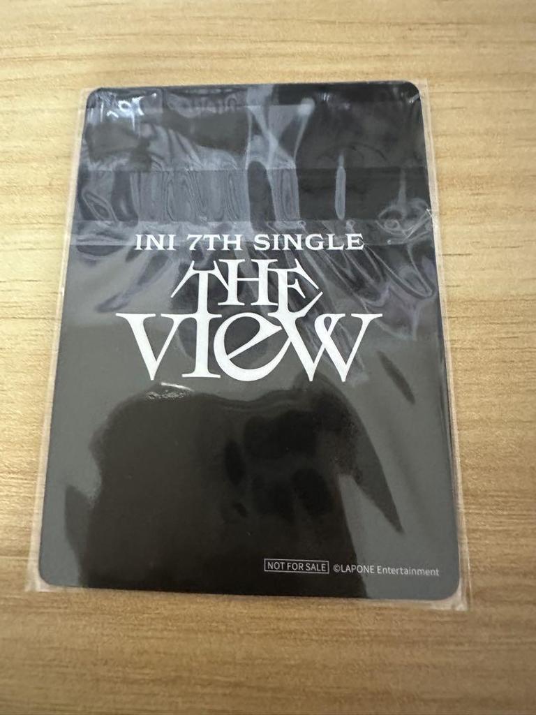 [USED] INI 7th Single THE VIEW Trading Card Universal Studios Japan Bonus